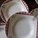 Lot 6 hollow plates Niger Digoin Sarreguemines