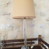 Crystal lamp signed Daum