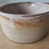 Glazed stoneware fondue pot