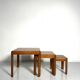 Set of 3 Nesting Tables, Wood, Italy, 1960s