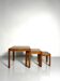 Set of 3 Nesting Tables, Wood, Italy, 1960s