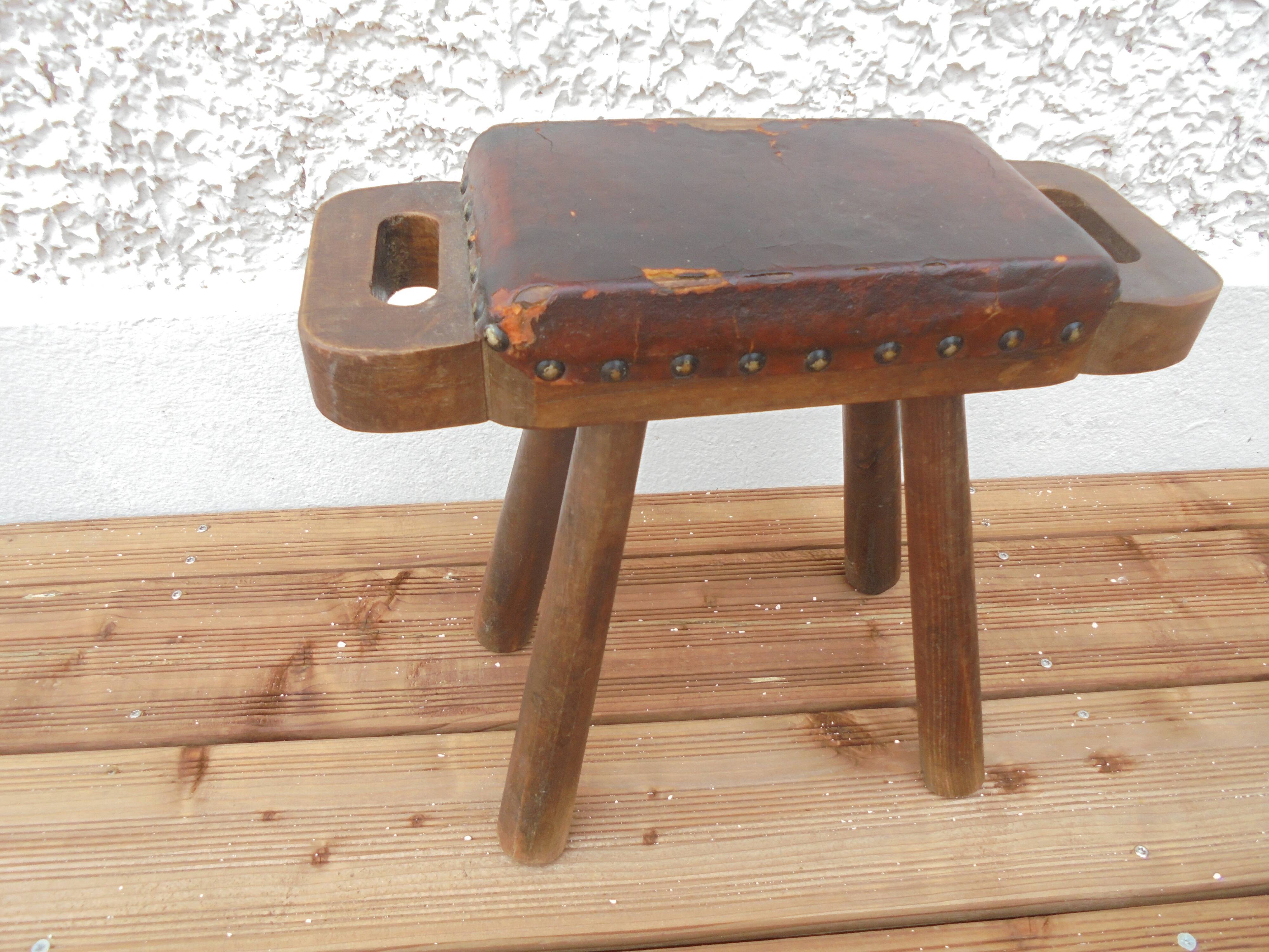 Old wooden stool