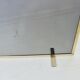 Fire screen for minimalist fireplace, modernist, 1970, brass