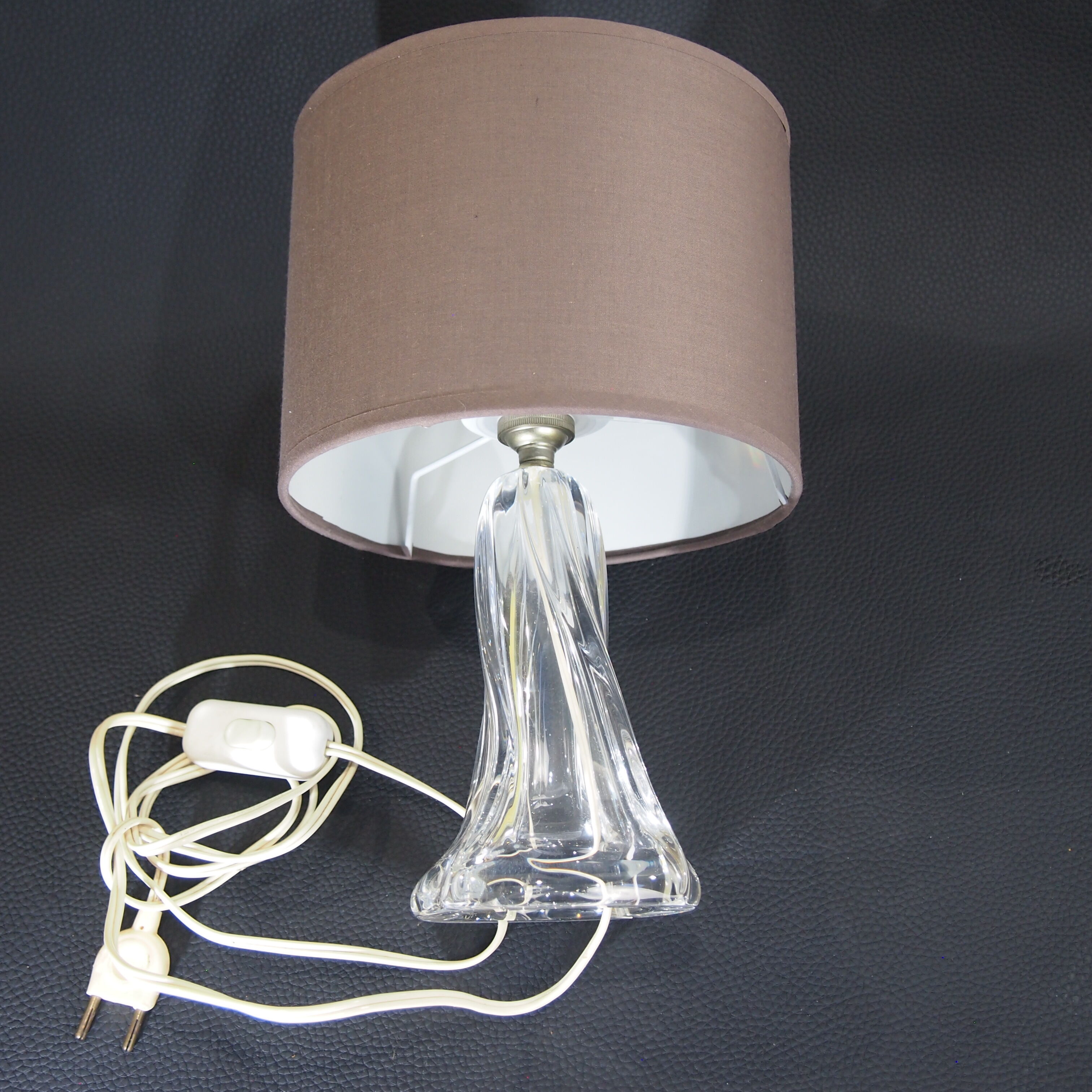Daum France/vintage/crystal floor lamp