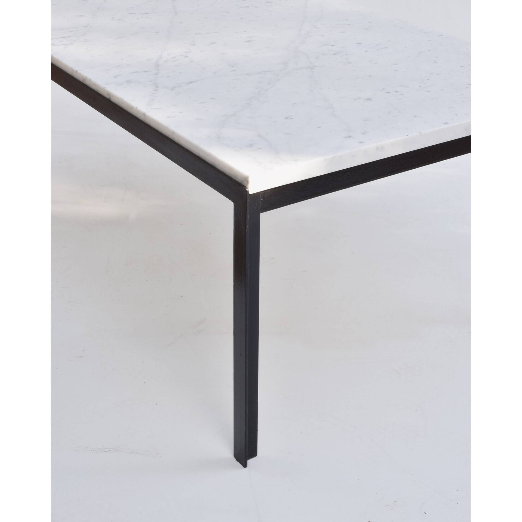 Florence Knoll marble coffee table "T-Angle" 1960s