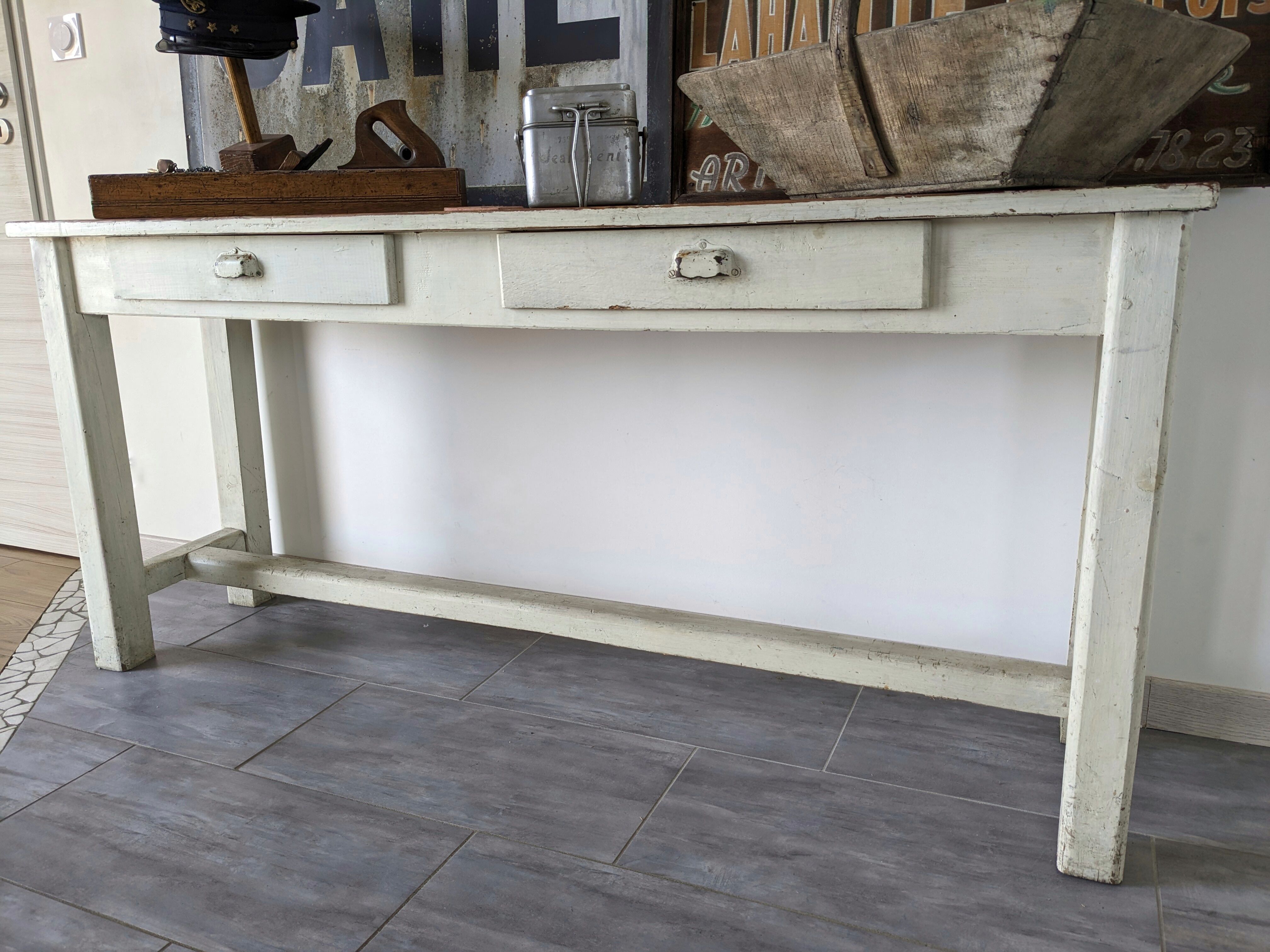 Farm console table early twentieth century