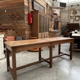 Table console XIXème en chêne massif