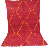 Moroccan red carpet 288x190cm