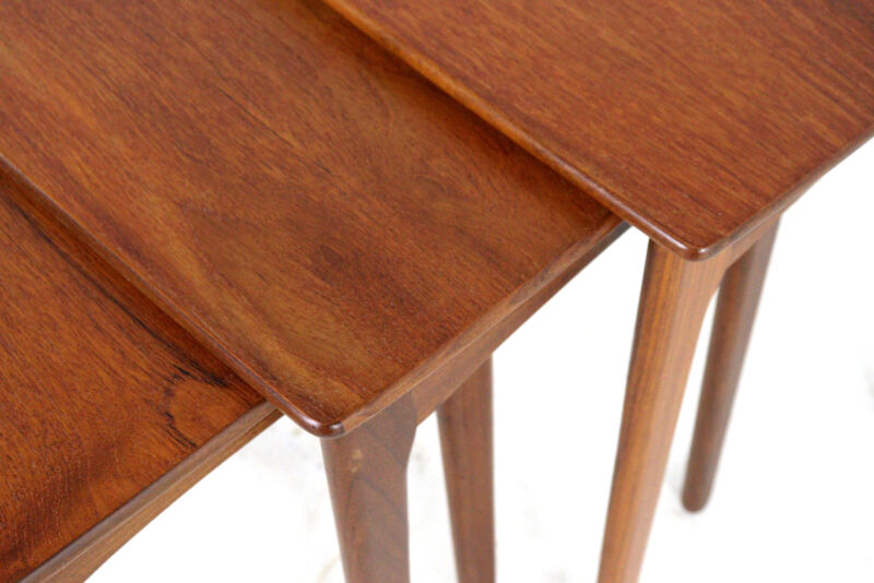 Svend Åge Madsen nesting tables - danish design in teak  mid century modern
