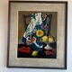 Oil on Canvas Still Life Gabriel Jutteau Vintage 1958