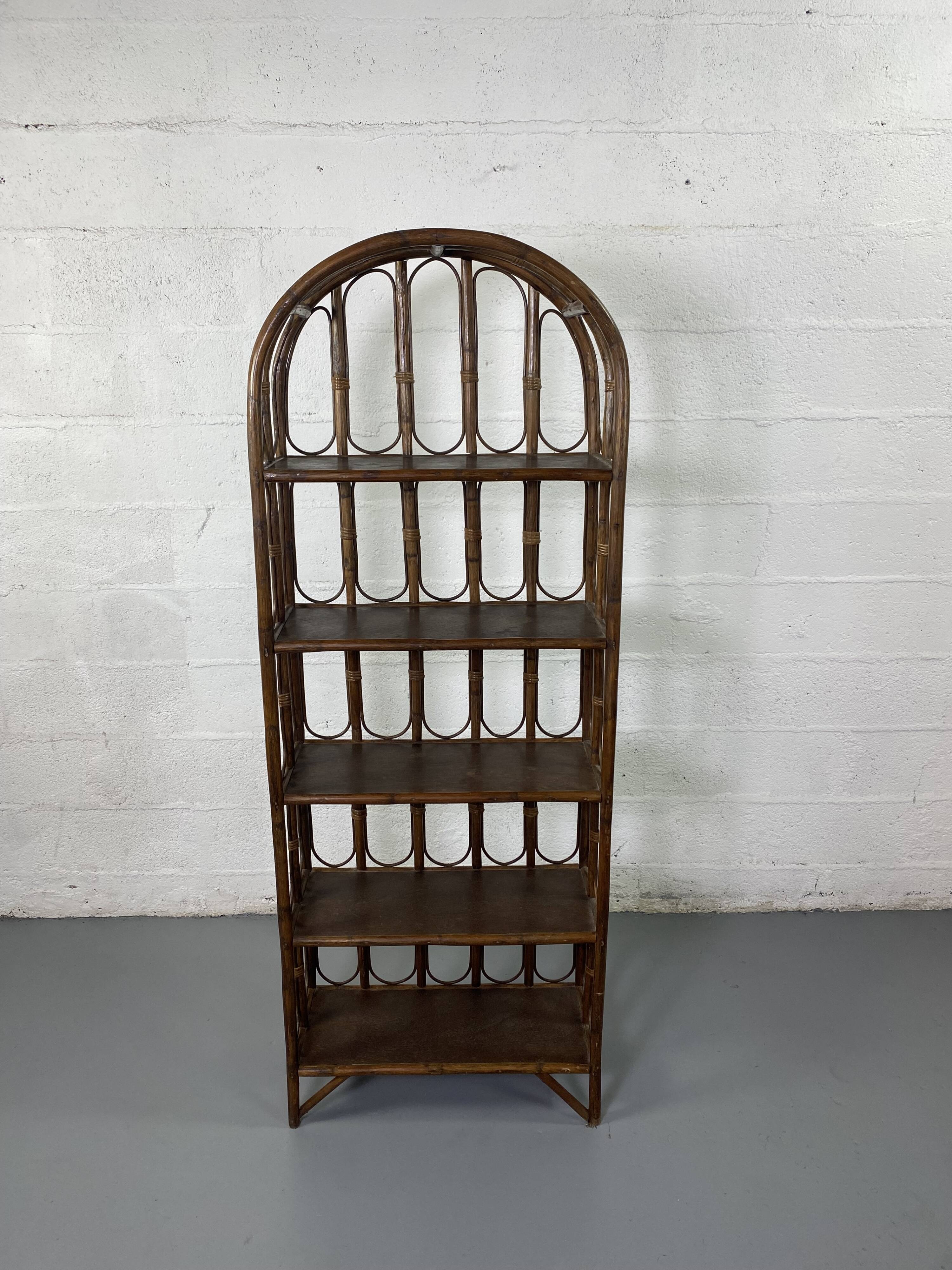 Rattan shelf