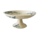 Serving dish with foot and old compotier in iron clay Sevigné HB & Cie