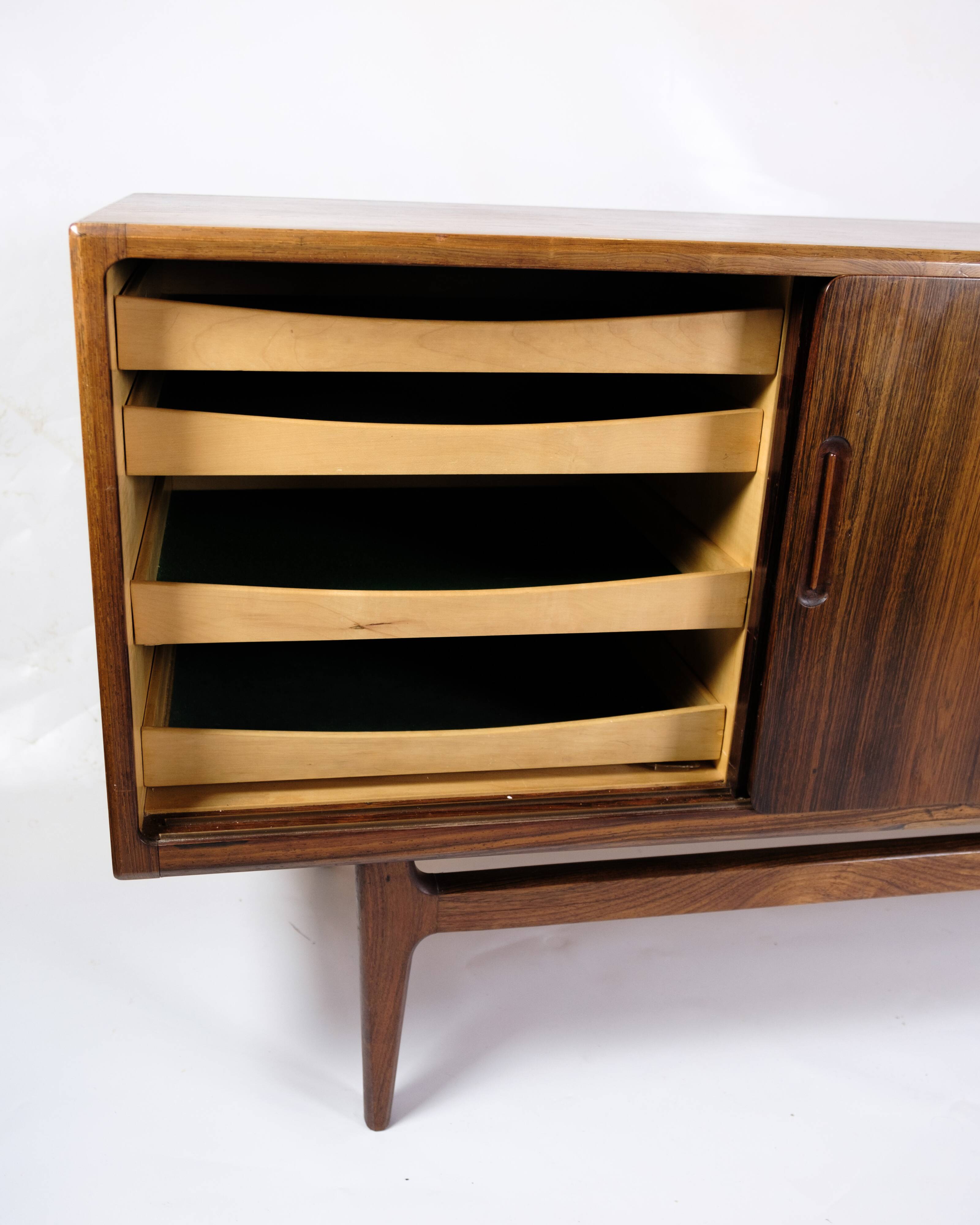Sideboard Made In Rosewood By Henry Rosengren Hansen From 1960s