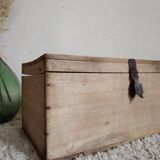 Old raw wooden box