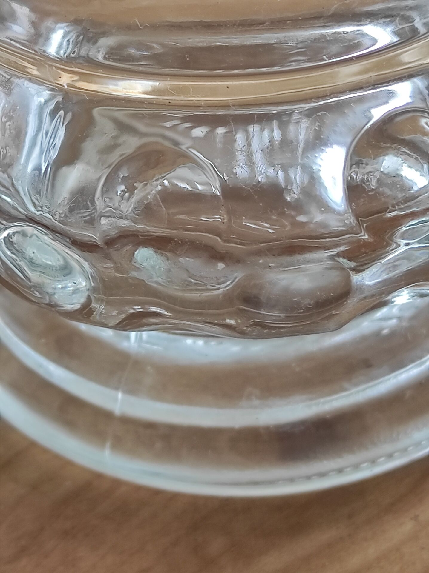 Vintage glass carafe 0.375 L
