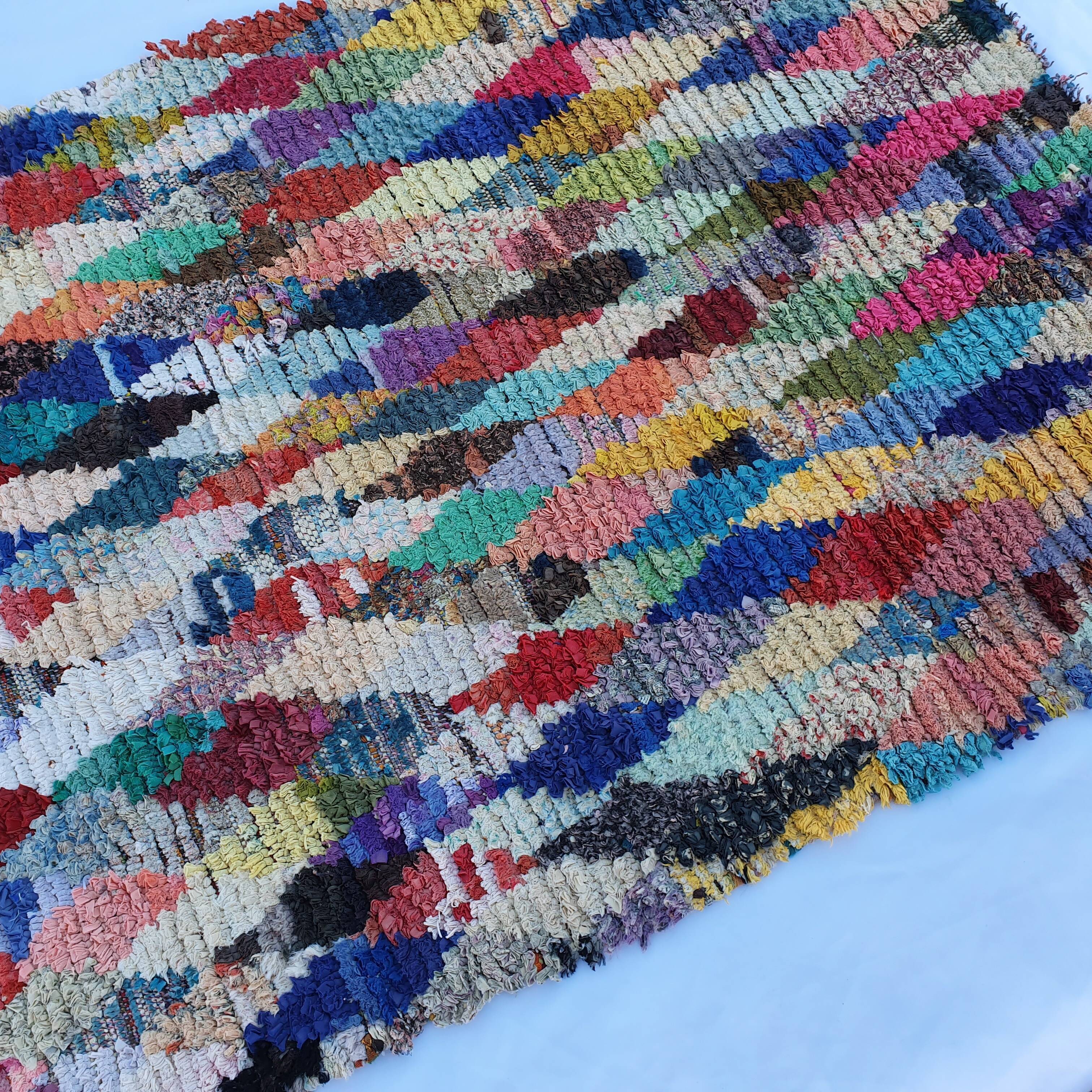 Moroccan Berber butcherouite rug hand-woven 150x100 cm