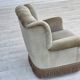 1970s, Danish armchair, original condition, furniture velour, beech wood.