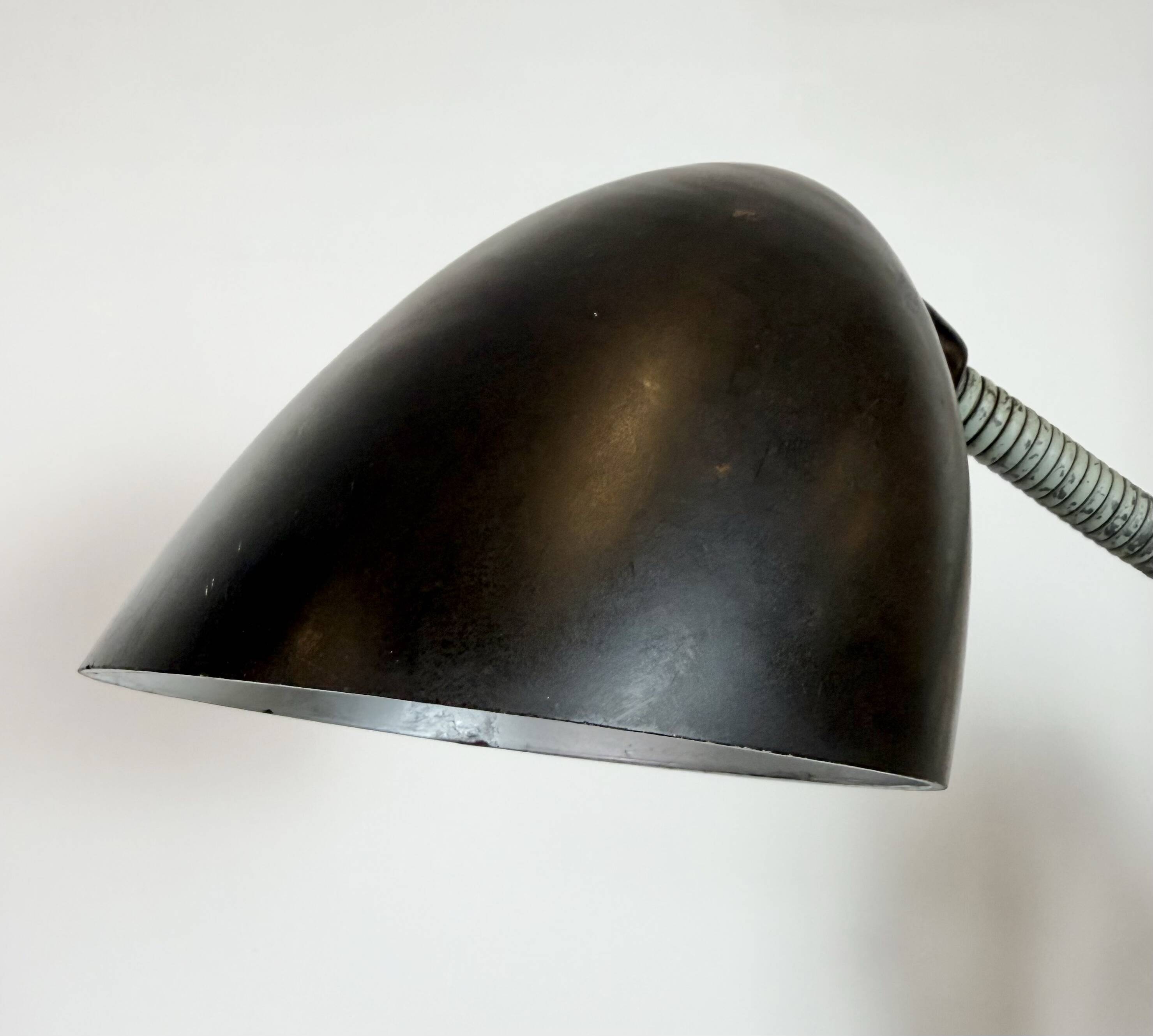 Green Industrial Scissor Wall Lamp from Elektroinstala, 1960s
