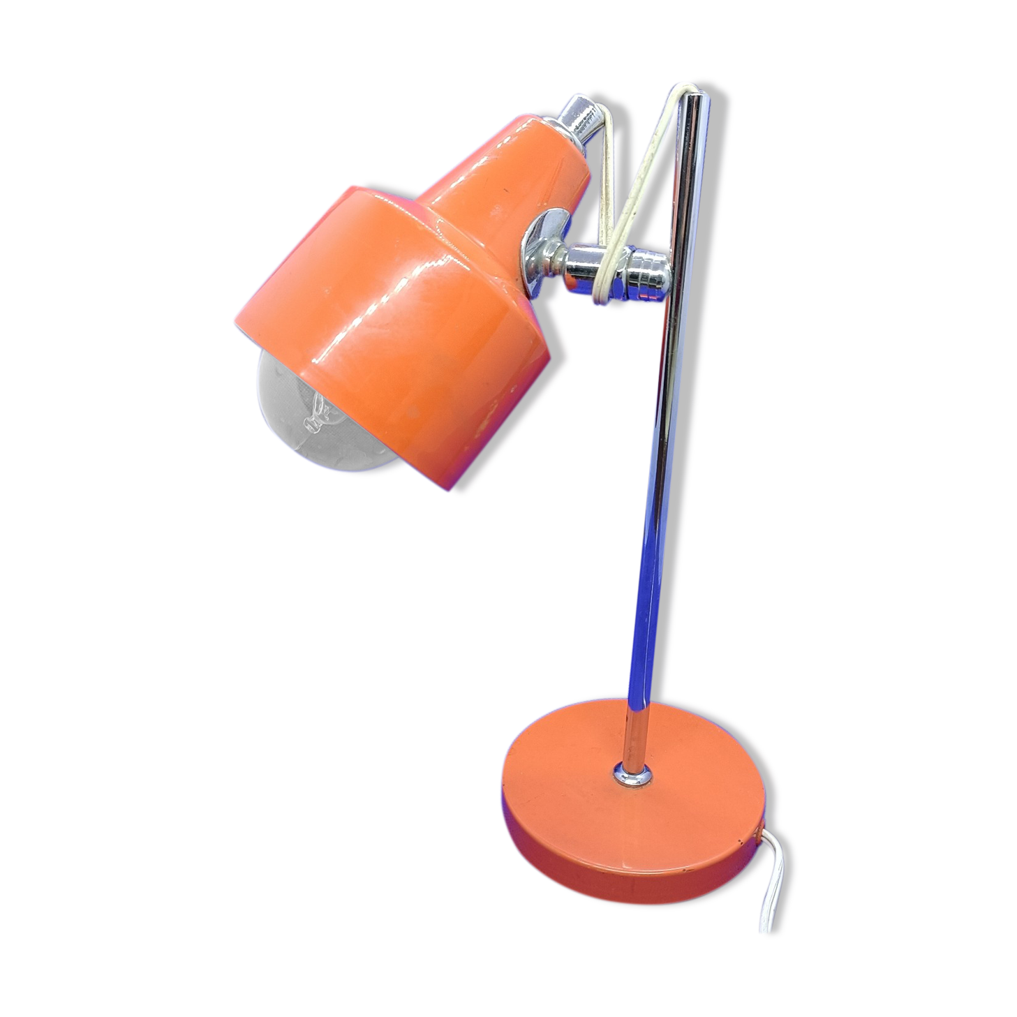 Lamp 60/70 orange, chrome