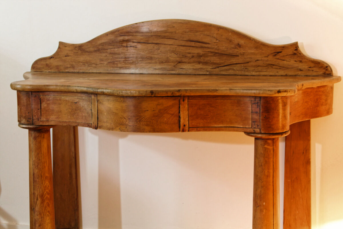 Cherry wood console