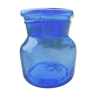 Blue glass jar