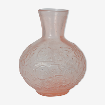 Vase boule rose