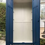 1940s Parisian blue paneled wardrobe