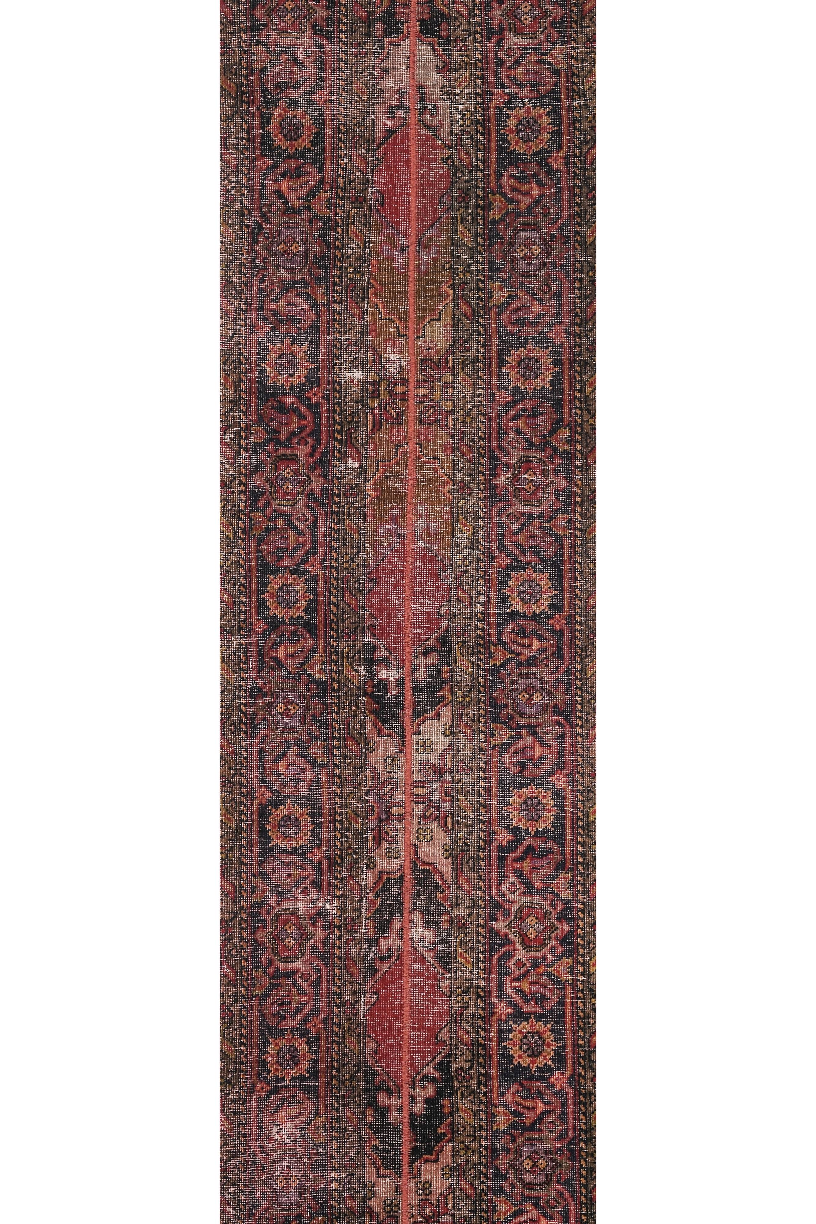 Vintage Turkish Oushak Handwoven Rug 65x407 cm