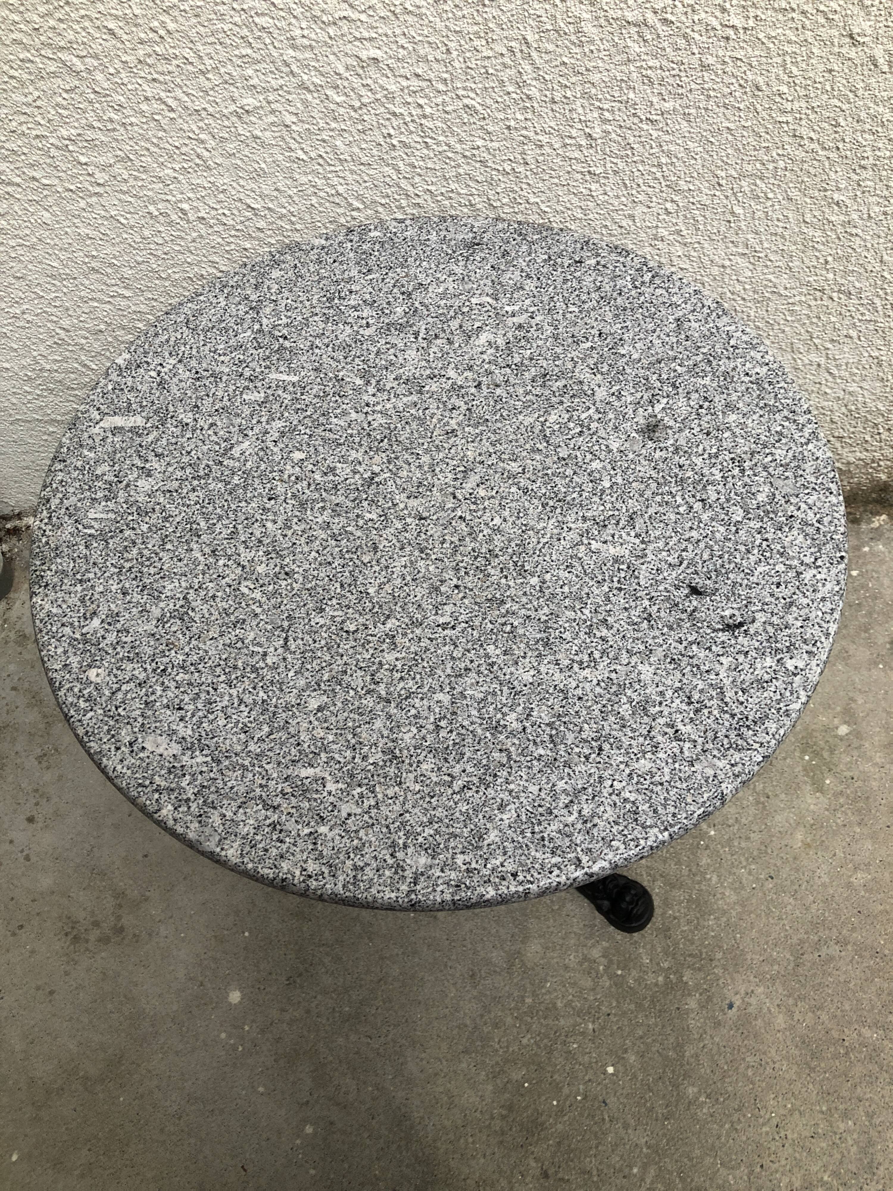 Marble bistro table