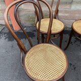 Suite de 4 chaises viennoise bistrot