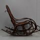 Rocking chair and his foot rest, in beech 1900