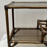 Bamboo bar trolley from the 70s