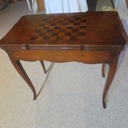 Secretary with mechanism - 4 secret drawers - lock - marquetry chessboard - 1950