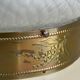 2 1930s ceiling lights in brass and frosted glass