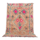 Tapis marocain vintage en laine colorée