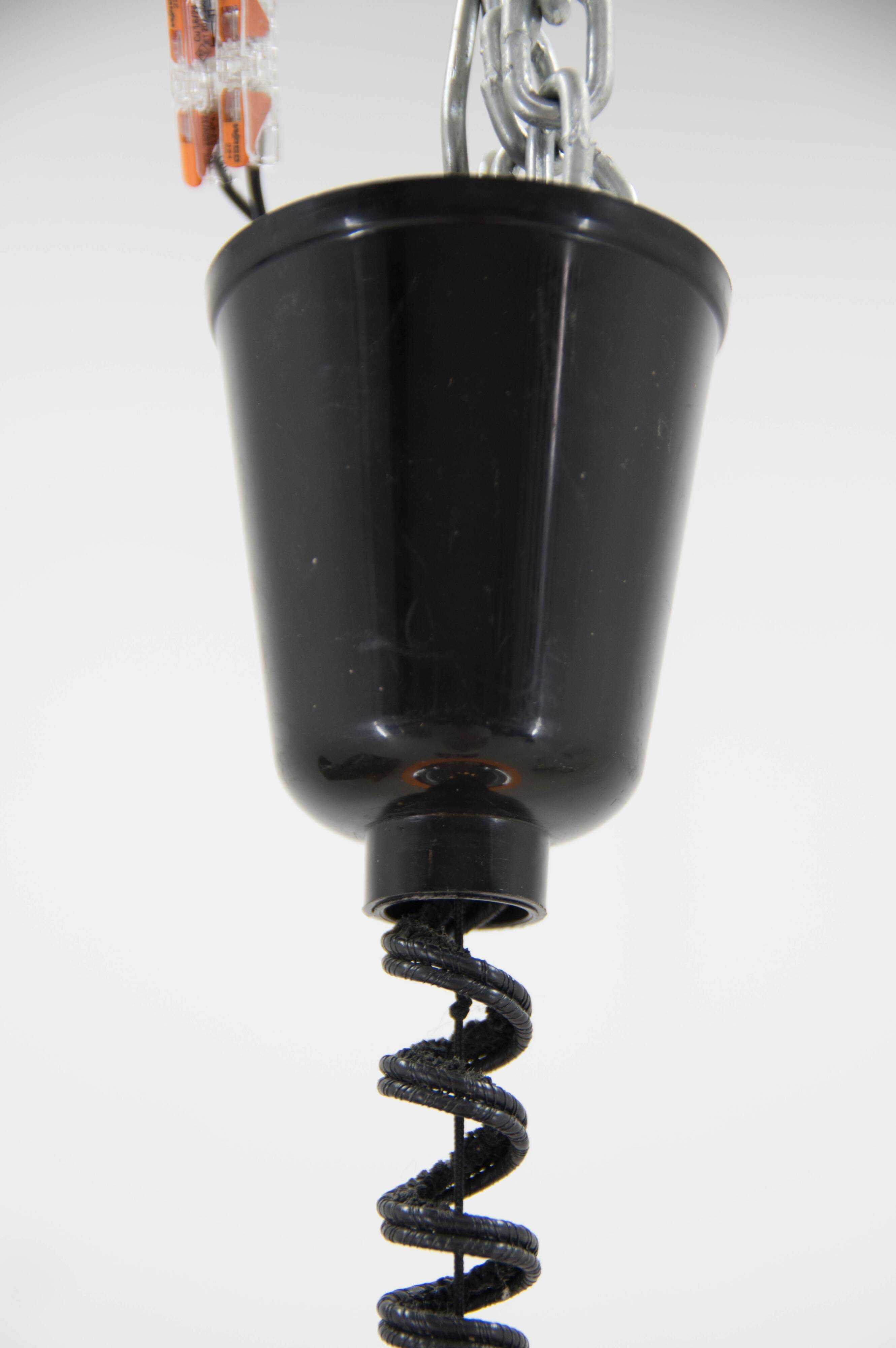 Mid Century Adjustable Pendant Meblo, Harvey Guzzini, Italy, 1970s