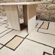 Travertine coffee table 1980
