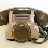 Téléphone à cadran vintage S63 bicolore