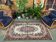 Vintage turkish rug 216x122 cm shabby carpet central anatolian medium