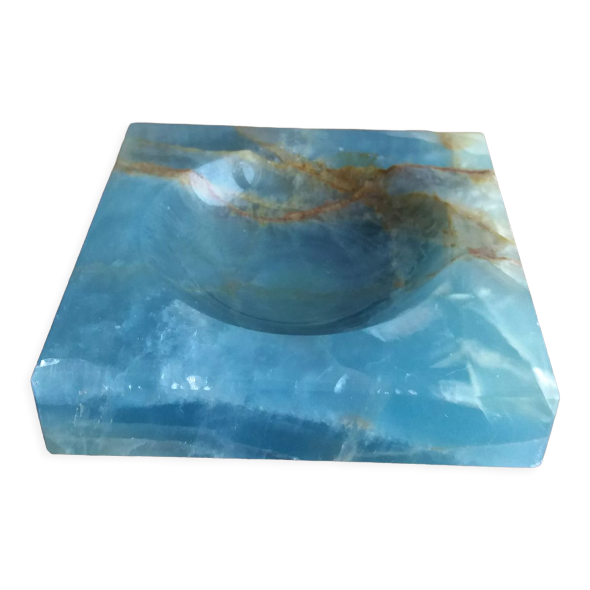 Blue onyx pocket ashtray