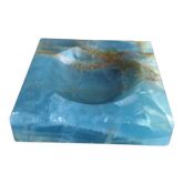 Cendrier vide-poche onyx bleu