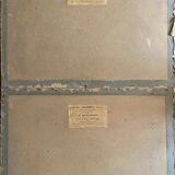 Paintings pendant of gouache "landscapes" signed m. lefelle around 1900