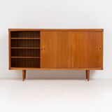 Buffet haut de Henry W. Klein pour Bramin en teck (Danemark, années 1960).