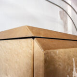 Eye-winked maple sideboard by Giovanni Offredi for Saporiti Italia 1970s