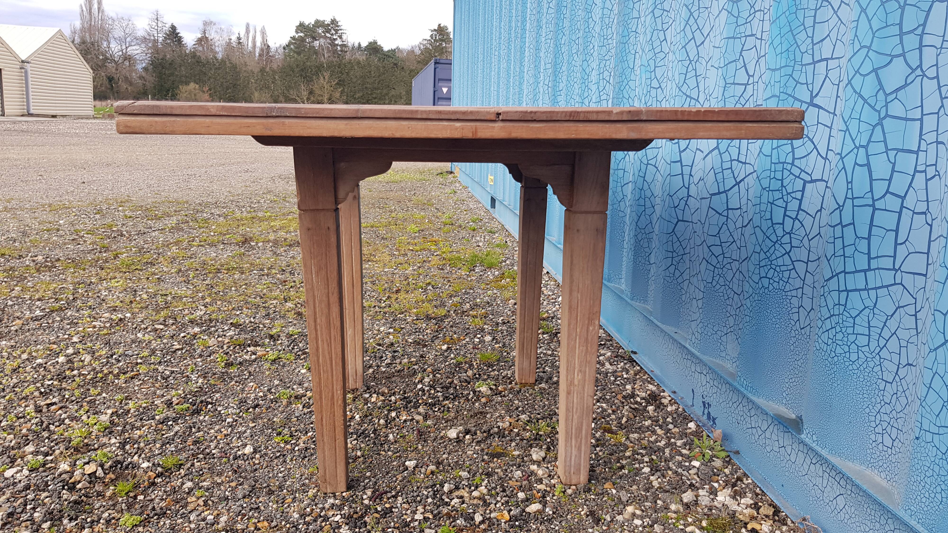 Old Burmese teak dining table
