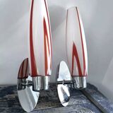 Vintage chrome wall lights