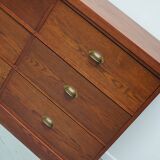 Grand buffet/armoire de magasin Art déco vintage en chêne hollandais, années 1930