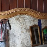 Miroir Louis Philippe a chapeau de gendarme