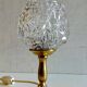 Lampe à poser en laiton doré et verre - mid.XXeme
