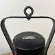 Industrial Black Enamel Factory Spotlight with Convex Glass Cover, 1960s
